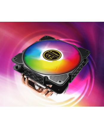 gembird Chłodzenie CPU Huracan 12cm 100W 4-pin multicolor LED