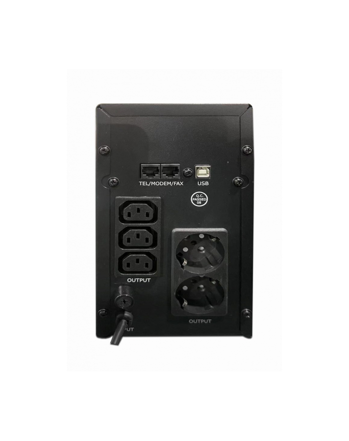 gembird Zasilacz UPS 2000VA Line-in 1xC14 3xC13 2xShuko USB RJ45 główny
