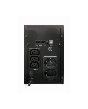 gembird Zasilacz UPS 2000VA Line-in 1xC14 3xC13 2xShuko USB RJ45