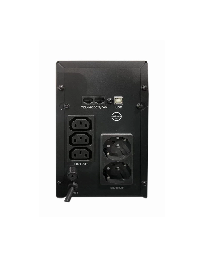 gembird Zasilacz UPS 2000VA Line-in 1xC14 3xC13 2xShuko USB RJ45 główny