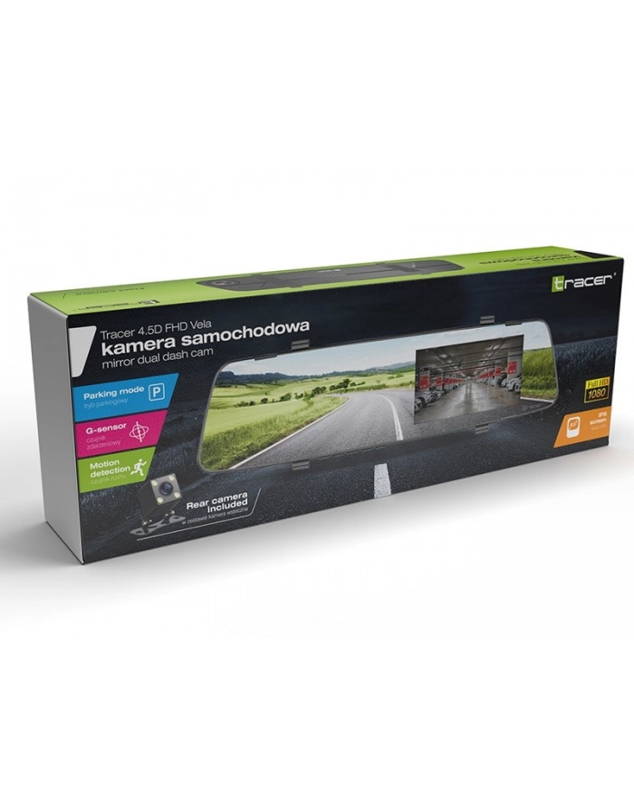 TRACER 4.5D FHD VELA G-sensor. Parking mode car camera główny