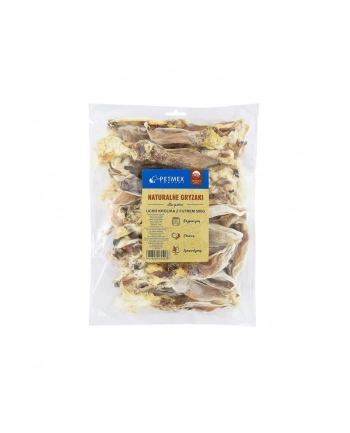 Gryzak dla psów PETMEX Ucho Królika z futrem 500g