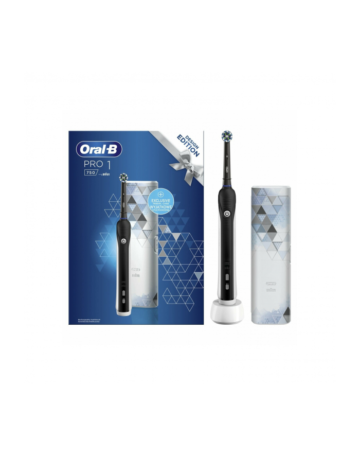 Szczoteczka BRAUN Oral-B Pro 750 Kolor: CZARNY + etui główny