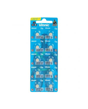 VINNIC BATERIE ALKALICZNE GUZIKOWE MINI G0/AG0/LR63 BLISTER 10 SZTUK L521F