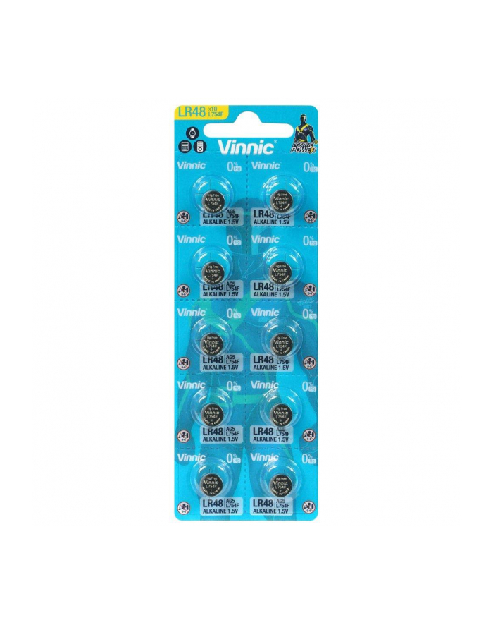 VINNIC BATERIE ALKALICZNE GUZIKOWE MINI G5/AG5/LR48 BLISTER 10 SZTUK L754F główny