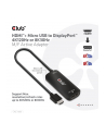 club 3d Adapter Club3D CAC-1335 HDMI™+ Micro USB to DisplayPort™ 4K120Hz or 8K30Hz M/F Active Adapter - nr 10