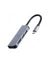 GEMBIRD Adapter 3-portowy HUB USB typu C USB3.1 + USB 2.0 z czytnikiem kart - nr 1