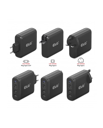 club 3d Club3D CAC-1912(wersja europejska) Travel Charger 100W