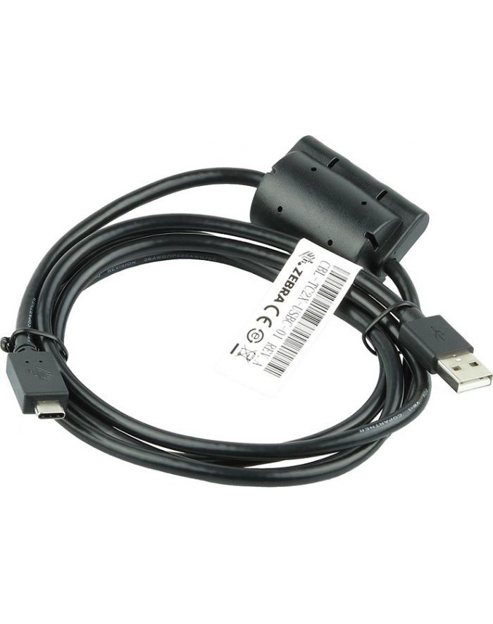 Kabel komunikacyjno-ładujący USB-C do terminala ZEBRA CBL-TC2X-USBC-01 (TC20/25/TC21/TC26 bez zasilacza (PWR-WUA5V12W0(wersja europejska)) oraz stacji dokującej MC9300) główny