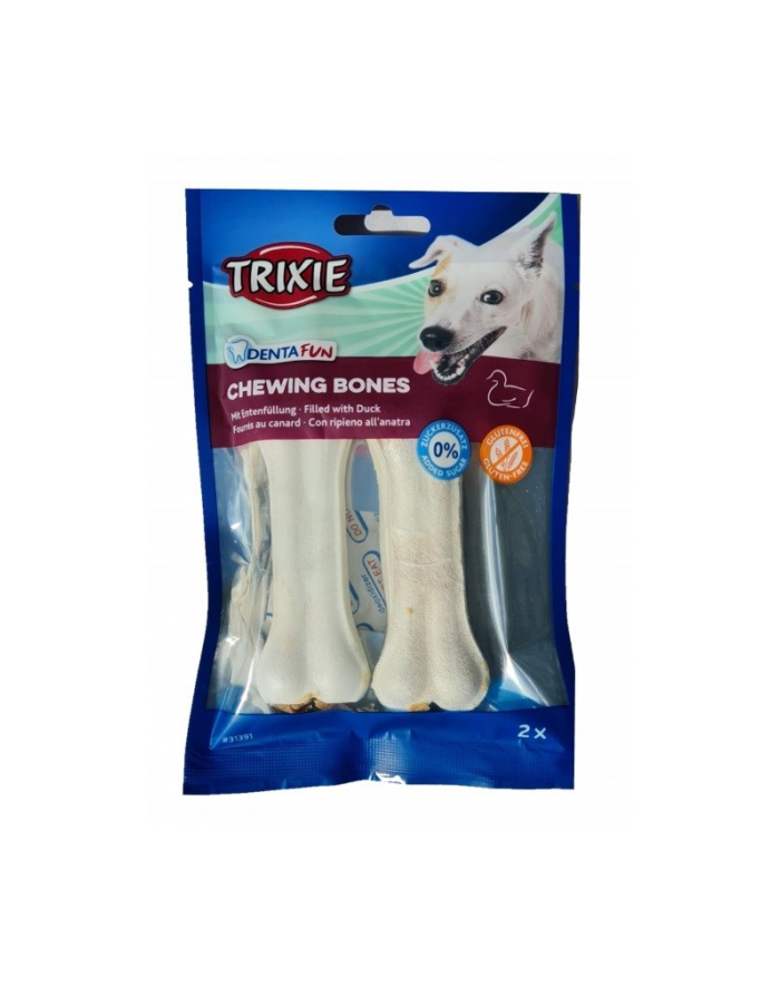 trixie Denta Fun Kości z nadzieniem z kaczki  10 cm  2 szt/70 g główny