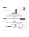 club 3d Club3D CAC-1187 MiniDisplayPort™ 14 to HDMI™ 4K120Hz or 8K60Hz HDR10+ Cable M/M 18m / 6ft - nr 20