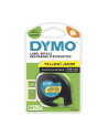 DYMO taśma 12mm/4m - plastikowa  żółta - nr 4