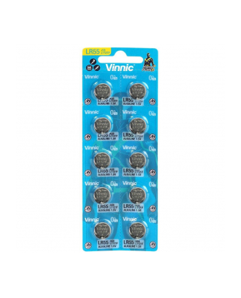 VINNIC BATERIE ALKALICZNE GUZIKOWE MINI G8/AG8/LR55 BLISTER 10 SZTUK L1121F