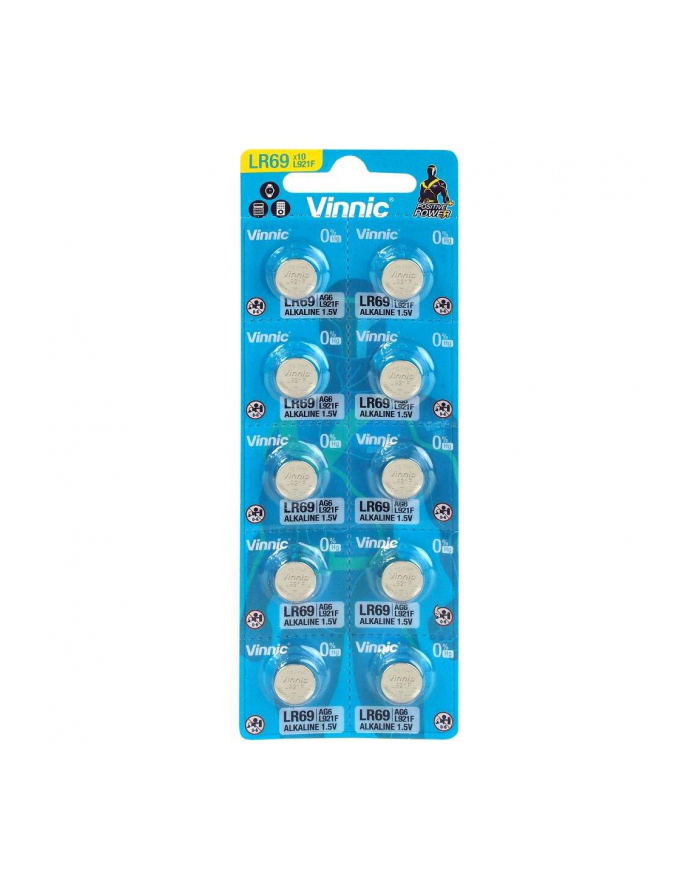 VINNIC BATERIE ALKALICZNE GUZIKOWE MINI G6/AG6/LR69 BLISTER 10 SZTUK L921F główny