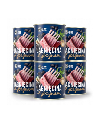 John Dog BERRY Adult jagnięcina z jeżynami 800g*6