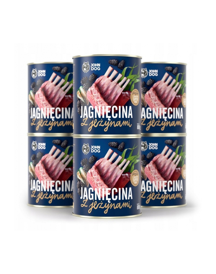 John Dog BERRY Adult jagnięcina z jeżynami 800g*6 główny
