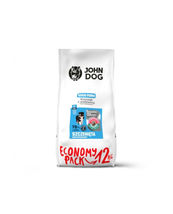 John Dog GOOD Puppy kurczak z wołowiną12 kg nr 1