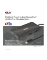 club 3d Club3D CSV-1598 USB Gen2 Type-C to Dual DisplayPort™ 4k60Hz 7-in-1 Portable Dock - nr 32