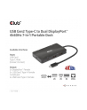 club 3d Club3D CSV-1598 USB Gen2 Type-C to Dual DisplayPort™ 4k60Hz 7-in-1 Portable Dock - nr 33