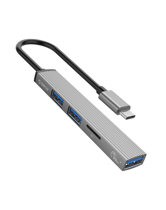 ORICO HUB USB-C 3X USB-A  CZYT MICROSD  5 GBPS ALU główny