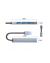 ORICO HUB USB-C 4X USB-A (3X20  1X30)  ALU - nr 2