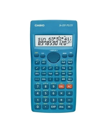 KALKULATOR NAUKOWY CASIO FX-220PLUS-2 NIEBIESKI 12 CYFROWY WYŚWIETLACZ