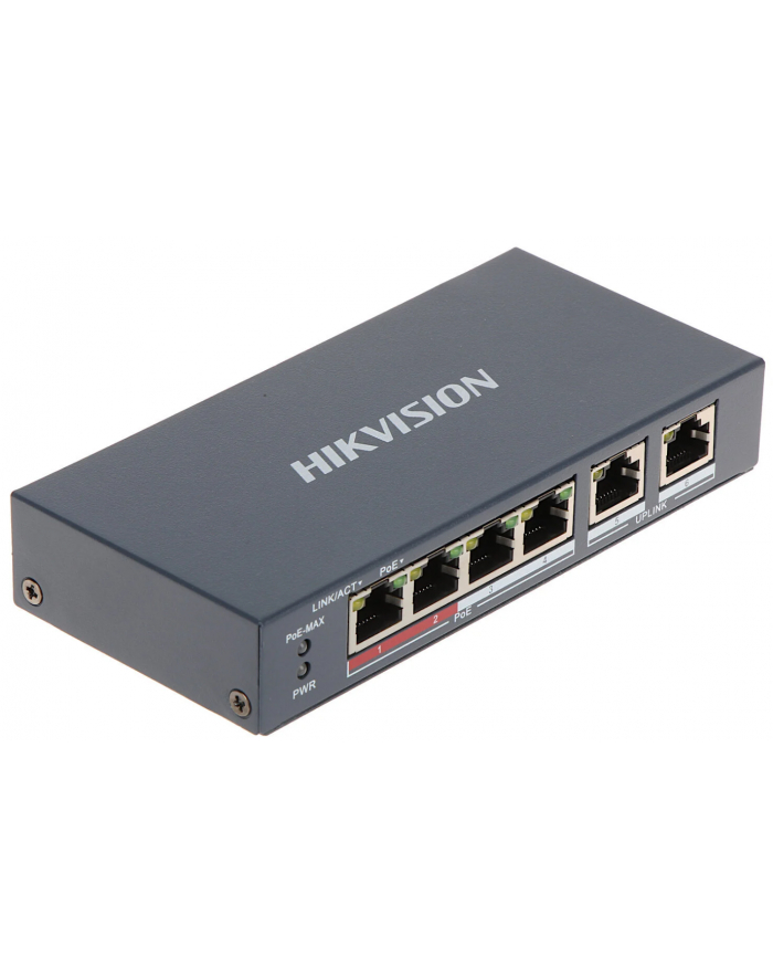 SWITCH POE HIKVISION DS-3E0106P-E/M 6-PORTOWY główny