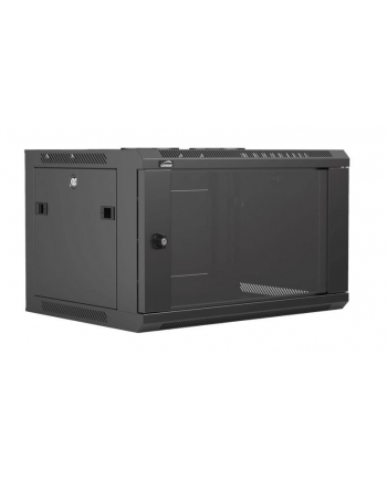 CAYMON SZAFA RACK 19  6 UNITS - 450MM (D)  ZD-EJMOWANA TYLNA ŚCIANKA  CZARNA