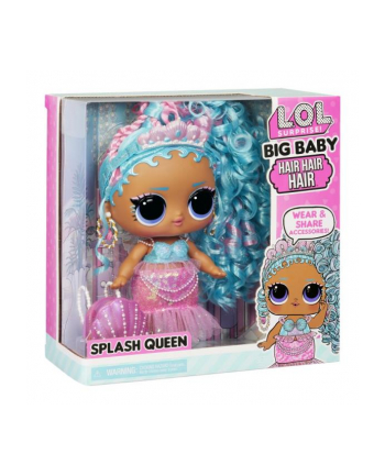 mga entertainment Lalka LOL Surprise Big Baby Hair Hair Hair Doll - Splash Queen 579724