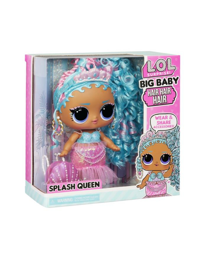mga entertainment Lalka LOL Surprise Big Baby Hair Hair Hair Doll - Splash Queen 579724 główny