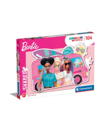 Clementoni Puzzle 104el shaped Barbie 27162