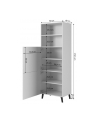 cama meble Witryna ABETO 60x40xH176 5 biały/biały połysk - nr 3