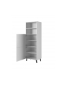 cama meble Witryna ABETO 60x40xH176 5 biały/biały połysk - nr 6