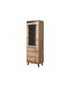 cama meble Witryna NORD 60x38x182 5 dąb wotan/antracyt - nr 1