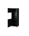 cama meble Witryna PAFOS 60x40x182 czarny mat - nr 2