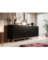 cama meble Komoda GLAMOUR 180x40x75 5 czarny mat + złoty - nr 7