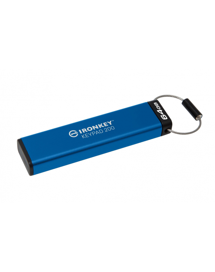 KINGSTON 64GB IronKey Keypad 200 FIPS 140-3 Lvl 3 Pending AES-256 Encrypted główny