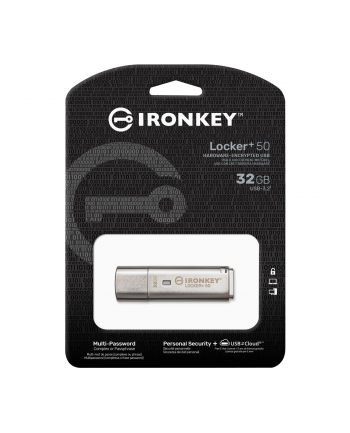 kingston Pendrive 32GB IronKey Locker Plus 50 AES Encrypted