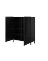 cama meble Regał ABETO 100 5x40xH121 5 czarny/czarny połysk - nr 8