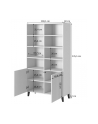 cama meble Regał PAFOS 100x40xH176 5 biały mat - nr 8