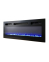 cama meble Szafka RTV EVA z kominkiem elektrycznym 180x40x52 grafit/grafit połysk - nr 15
