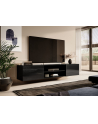 cama meble Szafka RTV SLID-E 200K 200x40xH37 cała w czarnym połysku - nr 7