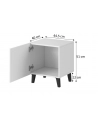 cama meble Szafka nocna PAFOS 2szt 45x40xH51 biały mat - nr 4