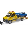Mercedes Sprinter laweta pomocy drogowej z modułem światło + dźwięk i auto Roadster 02675 BRUD-ER - nr 1