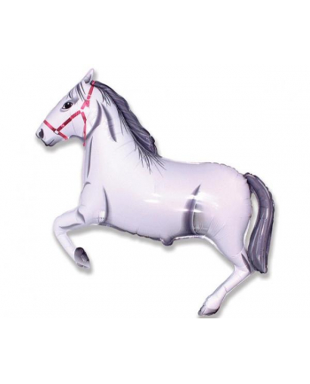 Balon foliowy 24''; FX - '';Konie w galopie''; białe Godan