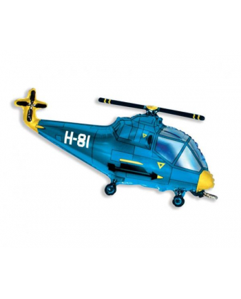 Balon foliowy 24''; FX - '';Helikopter''; niebieski Godan