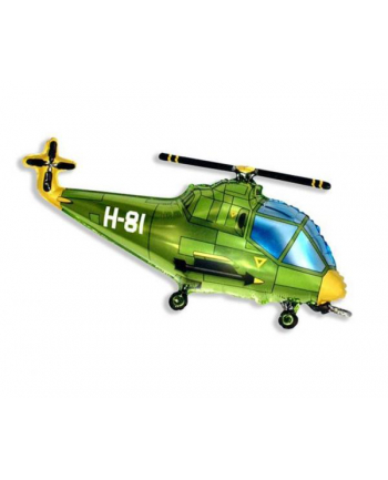 Balon foliowy 24''; FX - '';Helikopter''; zielony Godan