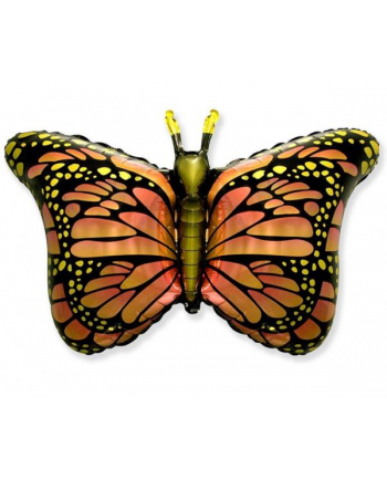 Balon foliowy 24''; FX - '';Motyl Monarcha''; pomarańczowy Godan