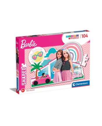 Clementoni Puzzle 104el shaped Barbie 27163