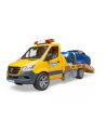 Mercedes Sprinter laweta pomocy drogowej z modułem światło + dźwięk i auto Roadster 02675 BRUD-ER - nr 5